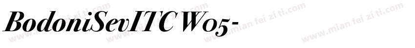 BodoniSevITC W05字体转换